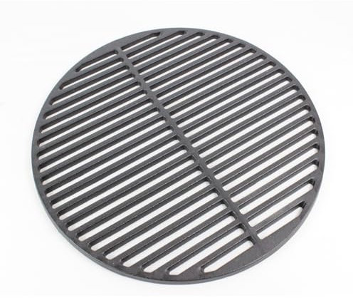 TRUTZHOLM BBQ Grillrost Gusseisen Ø 45 cm massiv Rost Grillgitter Gussrost emalliert Grillplatte rund, perfekt für Gasgrill, Holzkohlegrill und BBQ