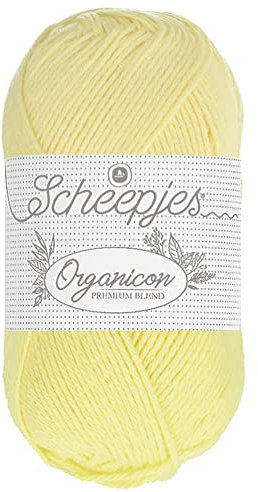 Scheepjes - Scheepjes 210 Buttermilch Organicon Garn - 5x50g