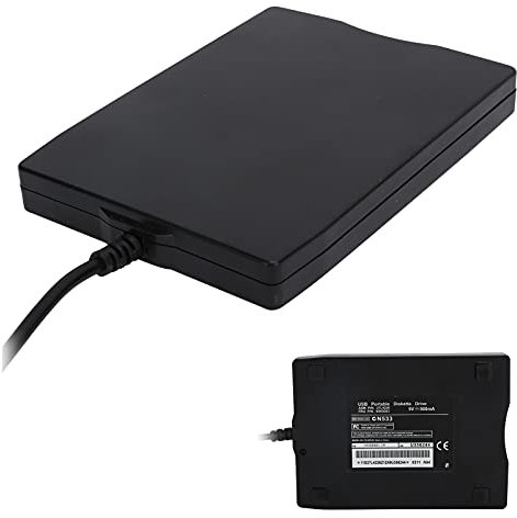 Bewinner 3,5 USB Externes Diskettenlaufwerk Tragbar 1,44 MB FDD, 3,5 Diskette Universal für PC Win2000/XP/Vista/7/8,Kein Zusätzlicher Treiber Erforderlich,Plug and Play 12 Mbps