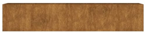 Festnight Jardinera Elevada 200 x 40 x 40 cm Macetero Acero Corten Jardinera Rectangular Macetas Exterior Macetas Rectangular Arriate de Altura de Exterior Balcón Terraza