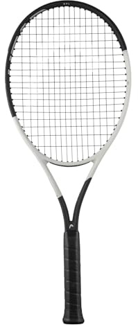 HEAD Speed MP L 2024 Tennis Racquet - Strung Mid Tension with Velocity 16 Gauge, 4 3/8 Grip