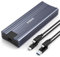 Inateck NVMe M.2 USB 3.2 Festplattengehäuse mit Kühlkissen 10 Gbps, unterstützt M.2 SATA B+M Key und NVMe M Key/B+M Key SSD (2242, 2260, 2280) mit USB CC und USB AC Kabel, werkzeuglos, FE2025