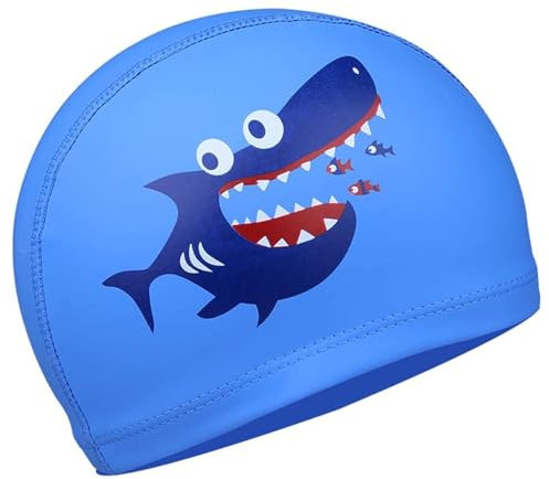 GWAWG Badekappe Kinder Badekappe Kinder Jungen Mädchen für 4-10 Jahre, Schwimmmütze Kinder Jungen Mädchen