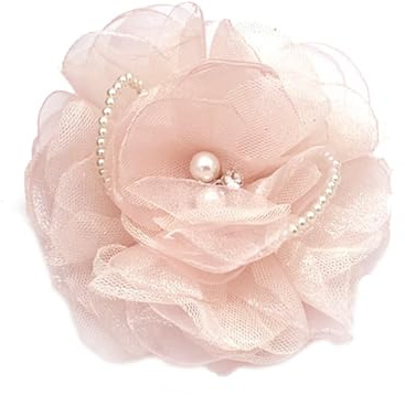 90mm Broches De Fleurs En Tissu Pour Les Femmes Mariée Mariage Perle Pins De Revers Camélia Broche De Fleurs Fête Danse Banquet Accessoire Floral Polyvalent Vêtements Broche Mode Bijoux (Rose)