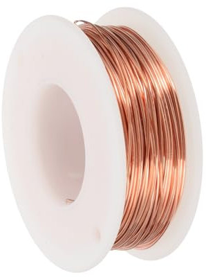 PATIKIL 99.9% Pure Copper Wire for Jewelry Making, 20 Gauge (0.7mm) Copper Craft Wire 100 Feet Beading Jewelry Making Supplies for Crafting Wreath Electroculture Gardening