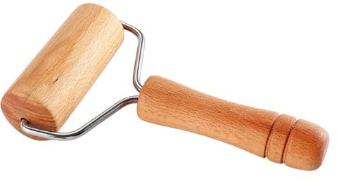 Rullo per pizza in legno, antiaderente, per impastare la pizza, per la casa, la cucina, la cottura al forno, organizer estraibile (kaki, taglia unica)