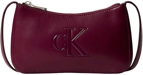 Calvin Klein Bolso de mano Mujer Bold Mini con cierre de cremallera, Rojo (Alluring Pink), Talla Única