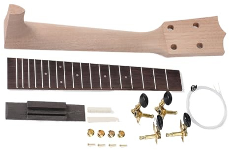 Ukelele 23 vuxen - ukulele sopran | Baryton ukulele | Ukuleles krage kit | ukelele gitarr byggsatser med monteringsmanual | Wood Ukuleles Neck Installation Costr-verktyg