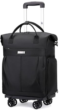FANDARE 35 L Wheeled Business Backpack Men Rolling Convertible Laptop 4 Wheel Women Shopping Cart Grocery Trolley Bag Shopper Travel Duffle Bag Office Holdall Suitcase Daypacks
