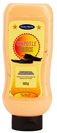 Santa Maria Chipotle Sauce, 890g | Dipping Sauce | Great for Cooking with Burgers, Hot Dogs, Cooking | Serve Hot or Cold
