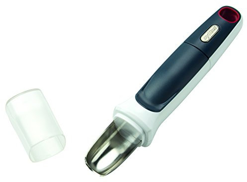 zyliss E910033 Cucchiaio per pompelmi, per Svuotare e Tagliare in Quarti, Acciaio Inossidabile, Grigio