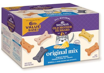 Old Mother Hubbard Classic Original Surtido de galletas horneadas para perros, caja pequeña de 6 libras