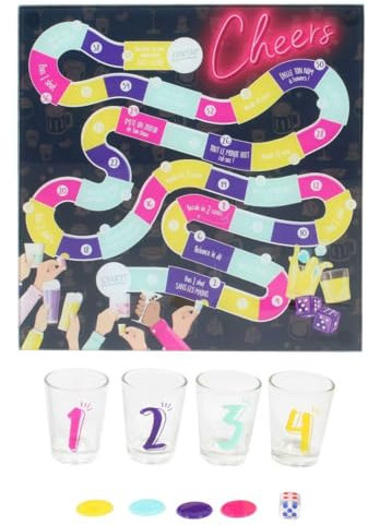 Gioco dell'Oca da Bere con 4 Bicchieri