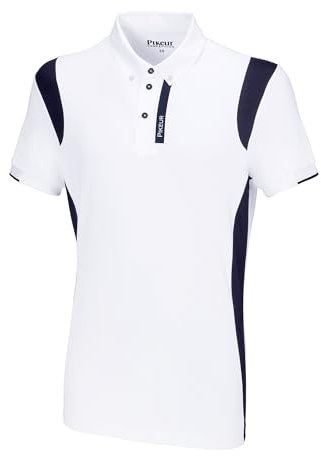 Pikeur Herren Turniershirt White/Navy Sportswear FS 2024, Größe:39