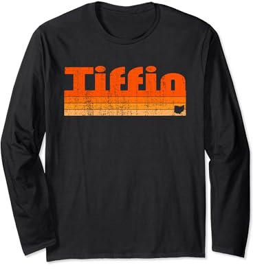 Tiffin, style rétro des années 80 de l'Ohio Manche Longue