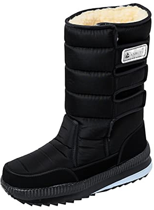 Chaussure-Chaude-Homme:Chaussure Homme Hiver Doublure Fourrure Chaude Imperméable Chaussure Montante Antidérapant Plein Air Chaussures Hiver Bottes De Neige Outdoor Boots Randonnée Chaussures