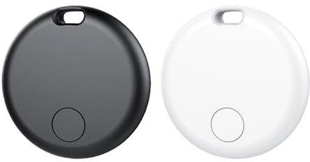 Android Smart Tag, Traceur GPS Lot de 2, Localisateur D’Objets Bluetooth Fonctionne avec l’app Google Localiser (Uniquement Android), Batterie Remplaçable, IP67 Imperméable, Voiture/Les clés/Valises