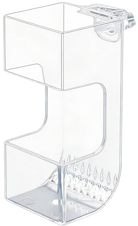 de alimentación para Peces de Acuario - Soporte para Alimentos Transparente | Plato alimentador de Alimentos para Peces con prevención de dispersión para camarones Herramienta de alimentación