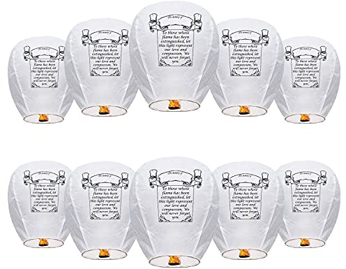 Deseando linternas en blanco de la memoria, biodegradable respetuoso del medio ambiente hermoso para las ocasiones especiales, las bodas, el festival chino, los monumentos conmemorativos etc. (10)