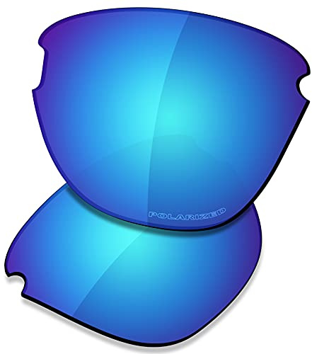 Saucer Lentes de repuesto premium para gafas de sol Oakley Frogskins Lite OO9374, High Defense - Glacier Blue Polarized, talla única