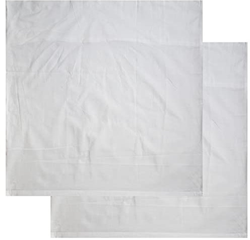 2er Pg. Kopfkissenbezug 40x40cm Kochfest, Hotelverschluß, weiß, Linon, 95 Grad Wäsche, Kissenhülle, 100% Baumwolle