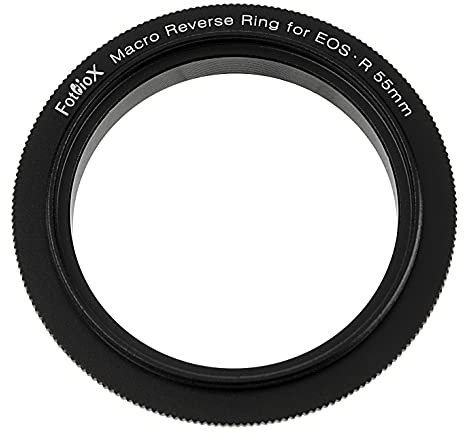 Fotodiox Macro Reverse Ring Compatible with 55mm Filter Thread to Canon RF-Mount Cameras - For Reverse Mounting Lenses