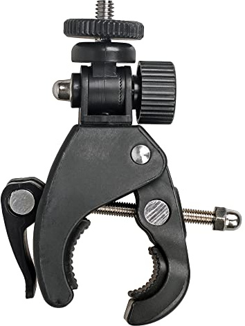 ayex Universalklemme Rohrklemme mit 1/4 Zoll Mount für die Anbringung von z.B. Kamera-Fernauslösern LCD-Monitore und LED-Lichter an Querstangen Tuber Clamp