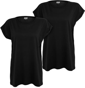 Urban Classics dam Damer Förlängd Axel Te 2-pack T-tröja