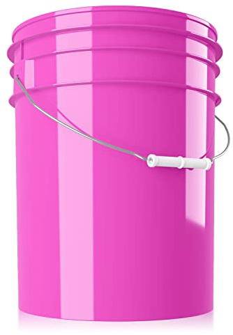 chemicalworkz Performance Bucket Wascheimer 5GAL/19L für die schonende Auto Handwäsche (pink) + kompatibel mit Detail Guardz - Dirt Lock & Scrub Wall, Dirt Trap Schmutzsieb, Gamma Lids