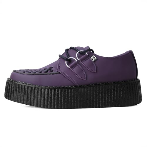 T.U.K. Viva High Creeper - Men's and Women's Shoes - Colour Purple TUKskin™ - Size UK Men 9 / UK Women 10