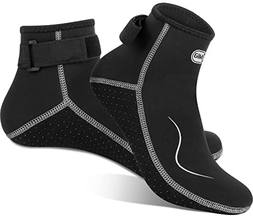 Gimilife Swimming Socks for Men Women, 3MM Neoprene Socks Wetsuit Diving Socks Thermal Water Socks Swim Socks for Beach Activities Scuba Swim Diving Snorkel Surfing