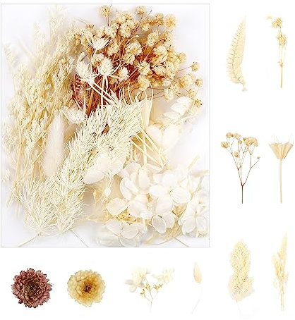 Decorative Artificial Dried Flowers - Natural Everlasting Floral Bundle(Style A)