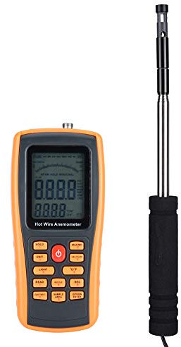 Kadimendium 35x17x7 anemometer hot wire hot wire anemometer GM8903 Portable Digital Hot Wire Wind Speed Temperature Gauge Anemometer