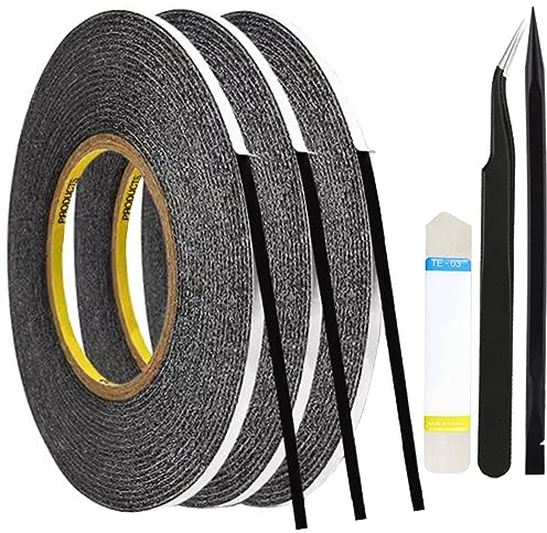 ZHUROUPU 3mm * 50 m di Riparazione del Telefono iPad Touch Screen Repair Nastro Touch -Screen Nastro Adesivo a Doppio Lati Nastro Adesivi a Doppia facciale - Include Lo Strumento di Riparazione