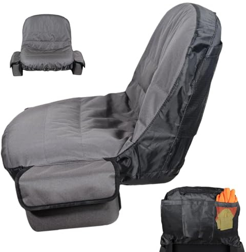 Funda de asiento de tractor - Funda de asiento de tractor de jardín, cojín de asiento de tractor exterior | Herramienta de protección de asiento antideslizante para cortacésped, sin accoudo