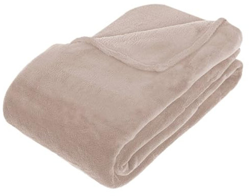 Atmosphera - Plaid kiesa 230x180cm - Taupe