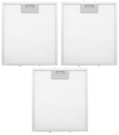 Hohopeti Filtre de Hotte de Cuisine Maille Aluminium Résistant Chaleur Réutilisable et Lavable Filtre à Graisse pour Hotte Aspirante de Cuisinière Protection Anti-huile pour Environnement