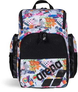 ARENA One Go, zaino sportivo per nuoto, atleta, palestra, zaino multisport di medie dimensioni, attrezzatura da allenamento, borsa da nuoto per uomini e donne, 35 litri, collage