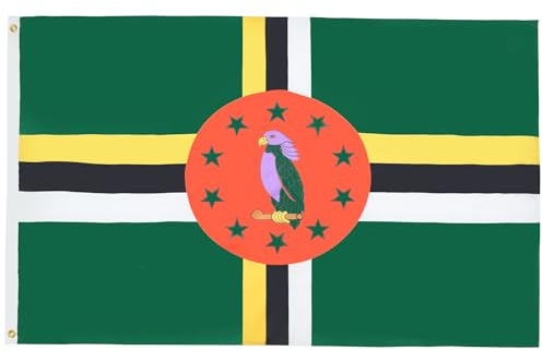 BANDIERA DOMINICA 150x90cm - GRAN BANDIERA DOMINICENSE 90 x 150 cm Poliestere leggero - Bandiere - AZ FLAG