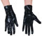 dressmeup DRESS ME UP - K0802B-BLACK Handschuhe Damen Herren Karneval Halloween Metallic Look Glänzend Schwarz Roboter SciFi