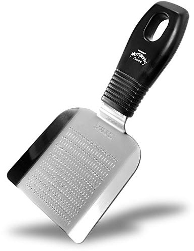 Japanese Grater with Handle for Wasabi, Radish, Garlic, Ginger, Apple, Stainless Steel (6.3x3.0),Seki Japan