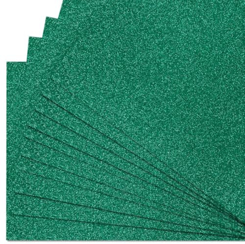 Springboard 10935 Lot de 10 feuilles cartonnées pailletées Vert Format A4