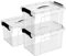 Cetomo 20L*3 Aufbewahrungsboxen, Tragbare Plastikboxen mit Deckeln, Organizer-Behälter mit Griff und Clips, Stapelbar, Ineinander Nestbar, für Zuhause und Büro, Transparent, 20L-3er Pack