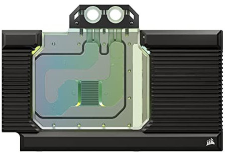 Corsair Hydro X Series XG7 RGB 4080 STRIX/TUF GPU Bloc D'eau Pour GPU - Pour ASUS® ROG STRIX et TUF Gaming GeForce RTX™ 4080 - Cuivre Nickelé - Plaque Arrière et Câble Adaptateur 5V ARGB Inclus - Noir