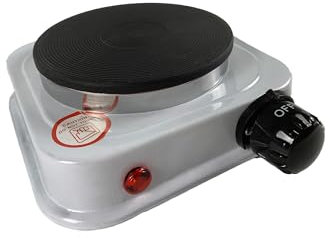 TEMPO DI SALDI Mini Fornello Elettrico Da 500 Watt Piastra Ghisa Per Viaggio Campeggio 108 Mm