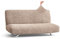 Paulato - Sofabezug 3 Sitzer ohne Armlehnen aus einfarbiger Mikrofaser, kratzfestes Gewebe, maschinenwaschbar, WavyTech-Technologie, Made in Italy - Taupe
