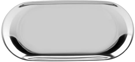 Bandeja Cosmética de Acero Inoxidable, Adecuada para Organizar Joyas, Cepillos para el Cabello y Frascos de Perfume. (Grande: 50 X 35 X 10 cm / 19,7 X 13,8 X 3,9)
