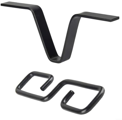 Gettimore Regenketten-Haken-Adapter-Set, lackiertes Eisen, Dachrinne, Fallrohr, Aufhänger, V-Form, Wasserumsteller für Heimdekoration