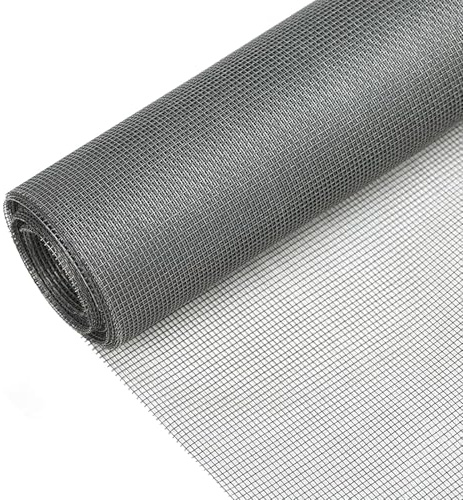 Yixinly Zanzariera Finestra Anti-Insetti, Rete in Fibra di Vetro Resistente e Traspirante, Tagliabile 120×250 cm, Protezione da Zanzare e Mosche per Porte, Finestre, Balconi, Facile da Installare