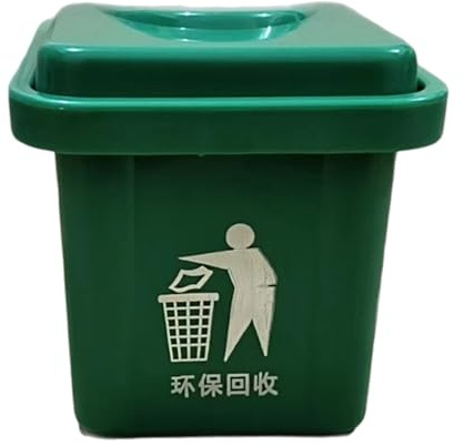 Small Trash Can for Bathroom | Garbage Can for Bedroom | Creative Storage Box with Cover Wall-Mounted Waste Bin for Balconies Tables Living Room Window Sill Kitchen Toilet